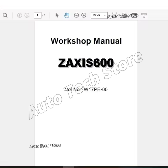 Workshop Tools Pdf - For Hitachi Full Shop Manual Set