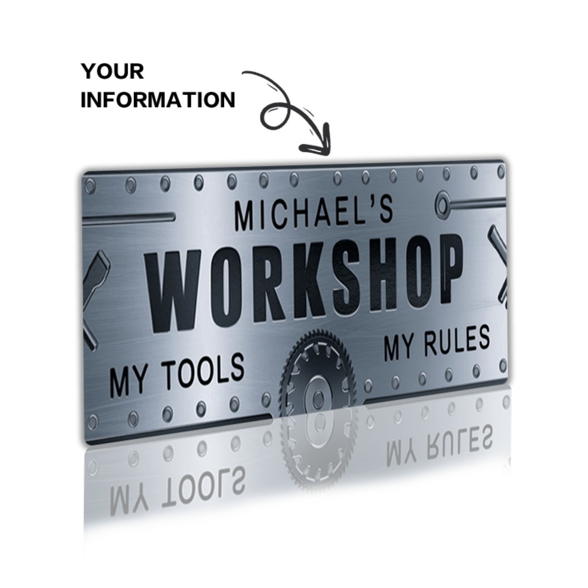 Personalized Name Workshop Alu - Tools Name In Workshop 评论和价格