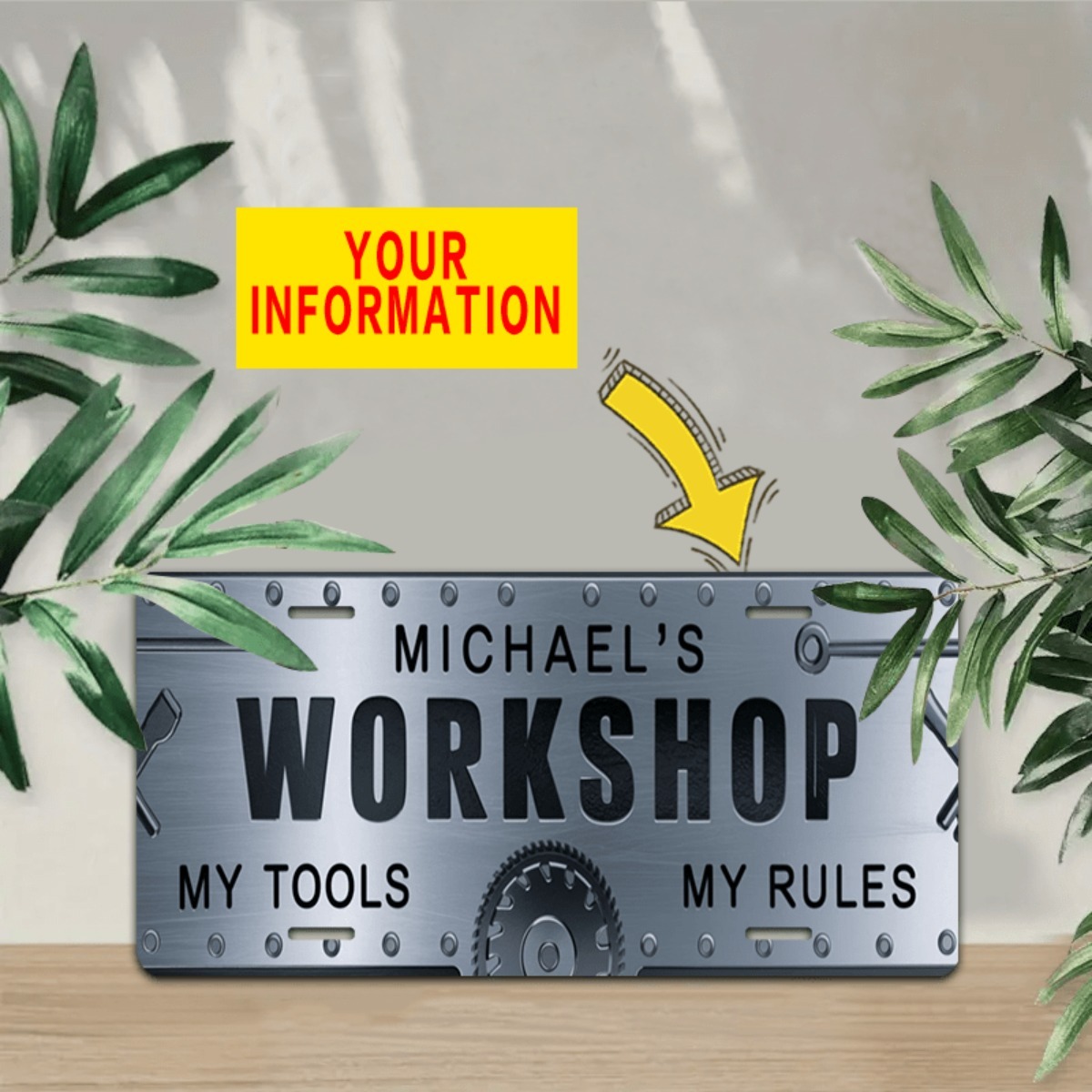 Personalized Name Workshop Alu - Tools Name In Workshop 评论和价格