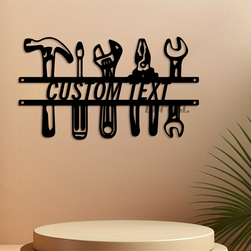 DIY Industrial Style Iron Wall - Tools Name In Workshop 评论和价格
