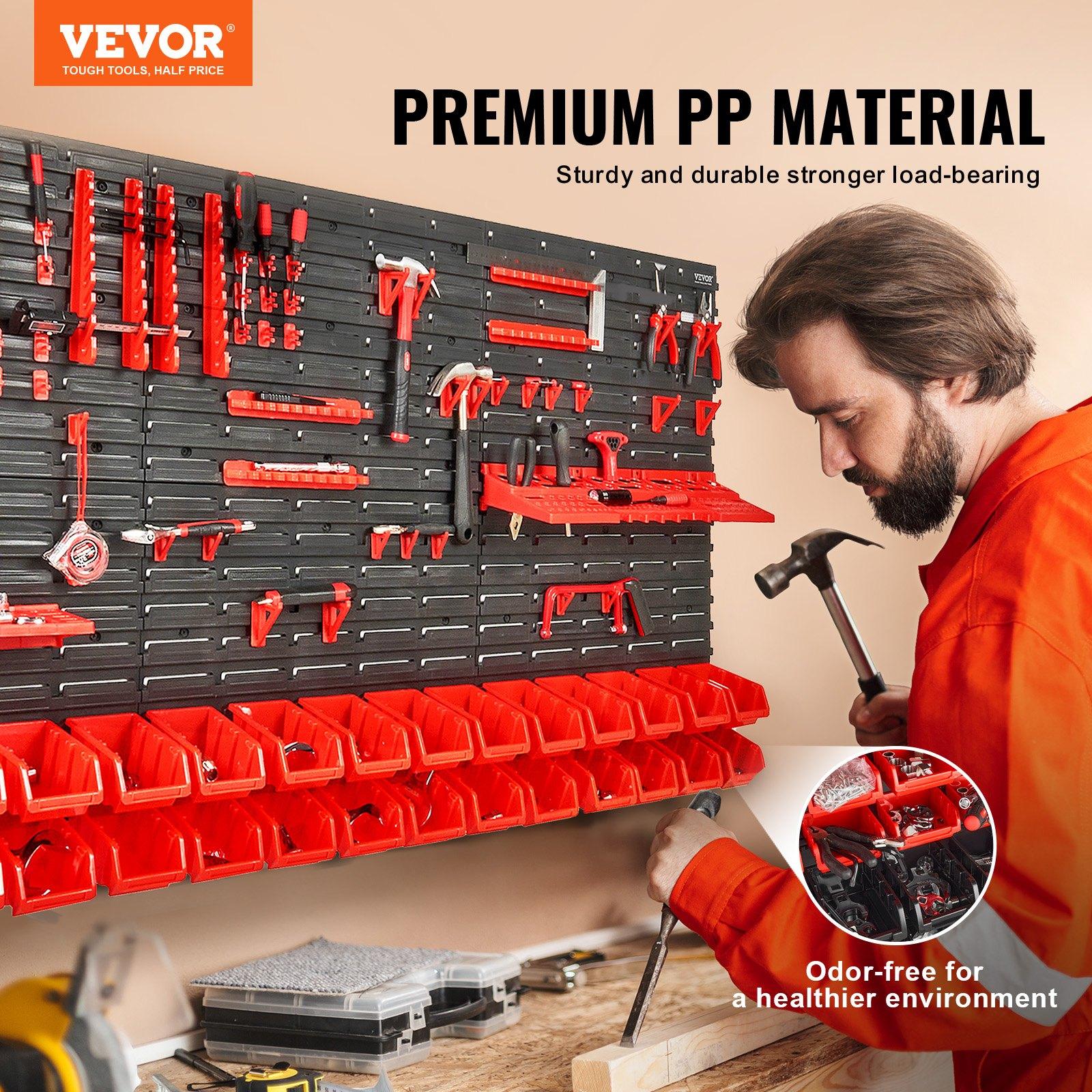 Wall Mounted 30-Bin Plastic Pa - Workshop Tools Wall 评论和价格
