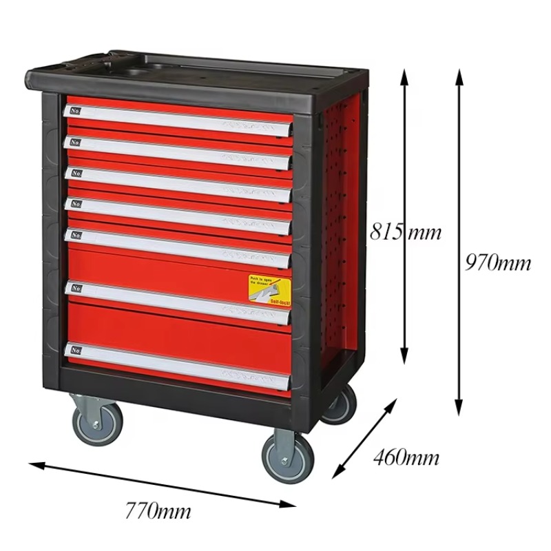225 Pcs Movable Tool Cabinet 7 - Hand Tools In Workshop 评论和价格