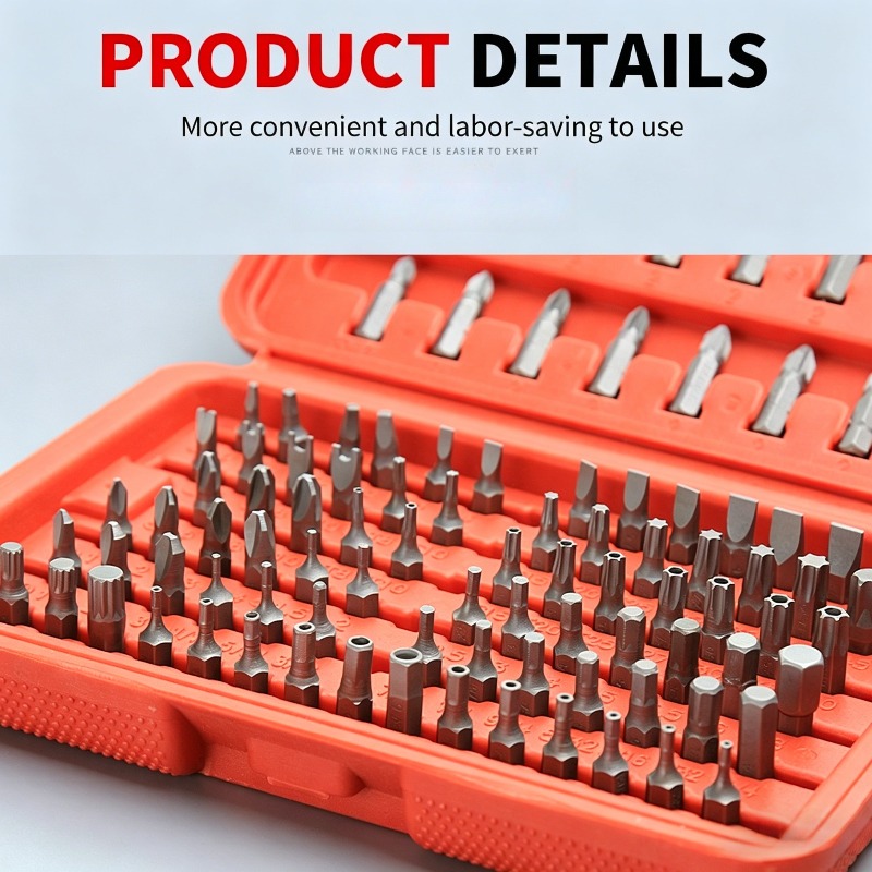 100PCS Screwdriver Bit Set, Ho - Hand Tools In Workshop 评论和价格