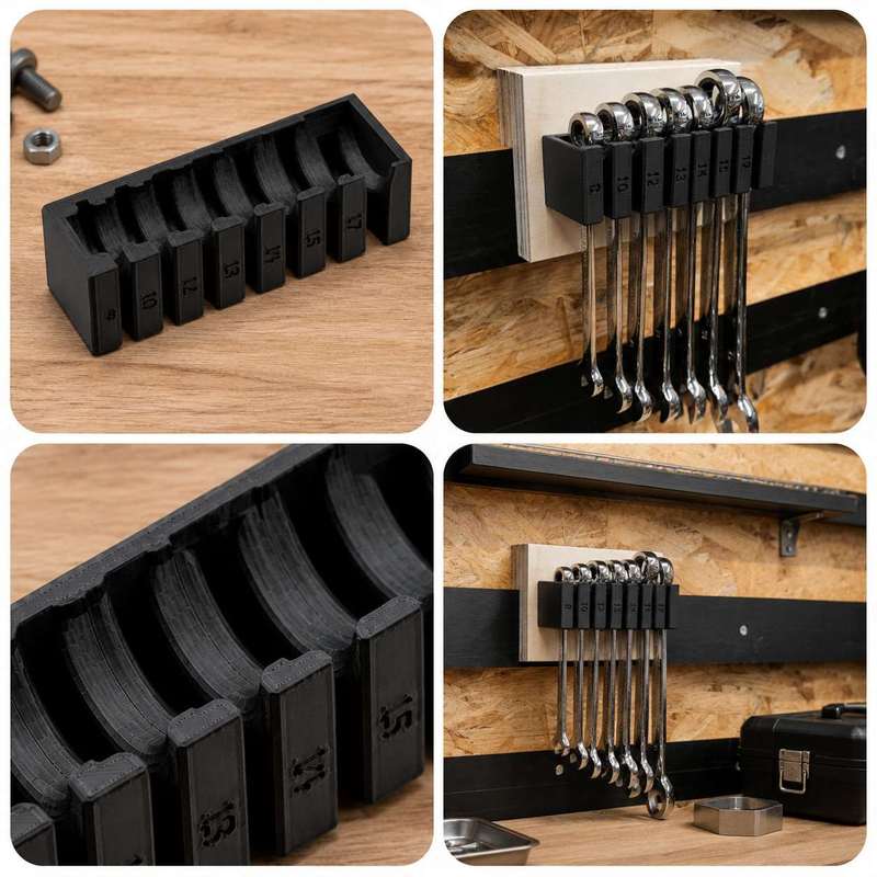 Wall Mount Wrench Organizer Ra - Workshop Tools Organizing 评论和价格