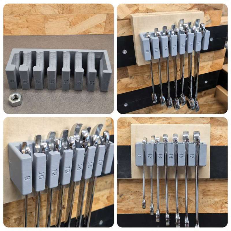 Wall Mount Wrench Organizer Ra - Workshop Tools Organizing 评论和价格